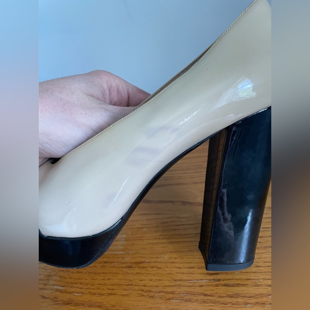 Miu Miu Patent Leather Block Heels Womens Size 39 - Picture 5 of 9